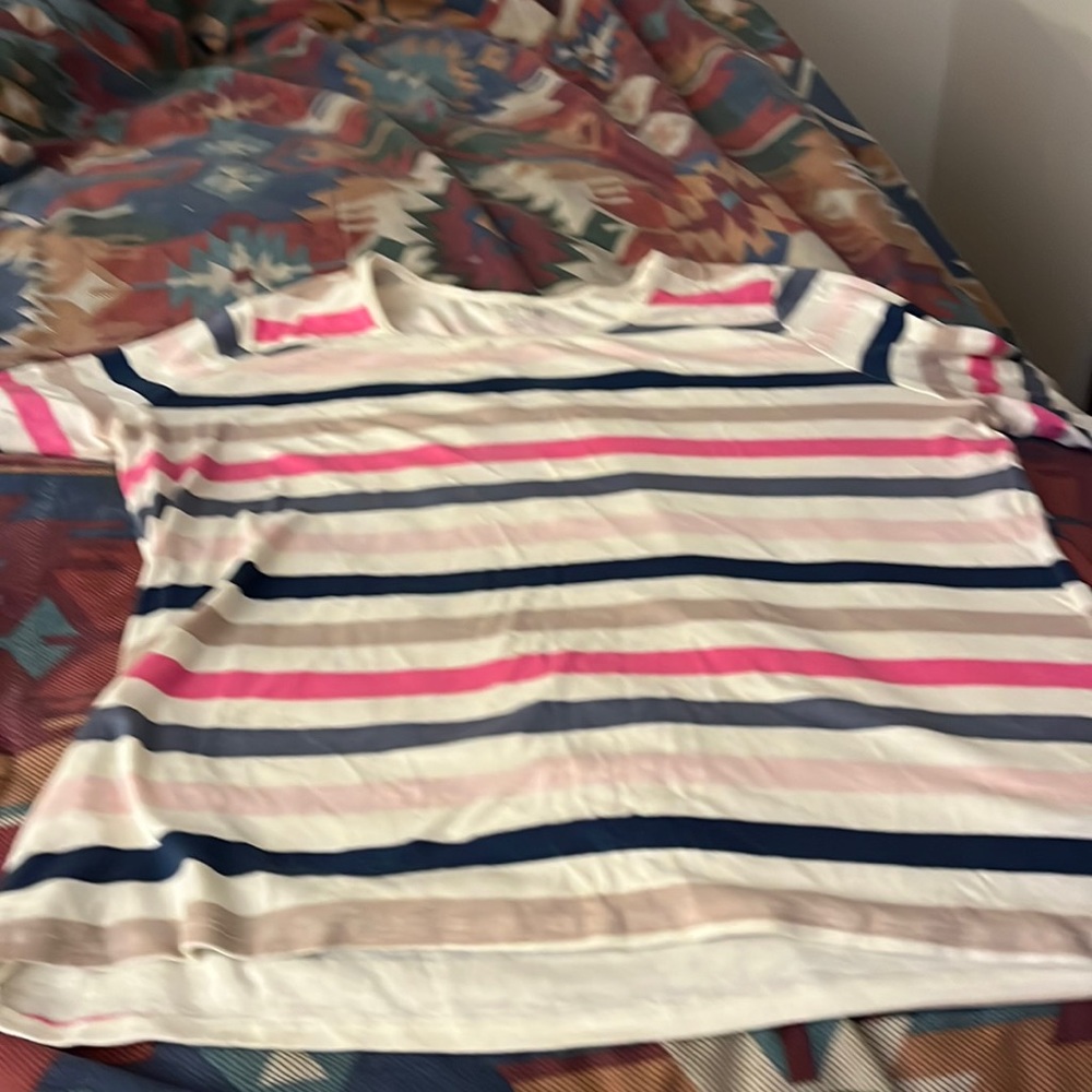 Plus size striped shirt